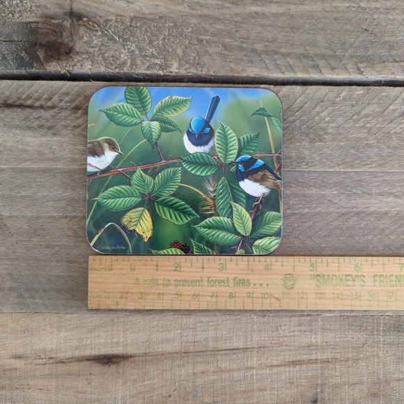 Vtg Ashdene of Australia Coaster Set Crimson Cousin Art by Natalie Jane Parker - Picture 9 of 10